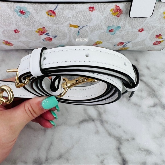 Coach Rowan Satchel In Signature Canvas With Mystical Floral Print - Picture 10 of 12